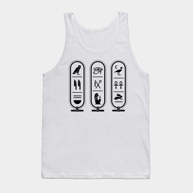 Egyptian hieroglyphs Tank Top by DISOBEY